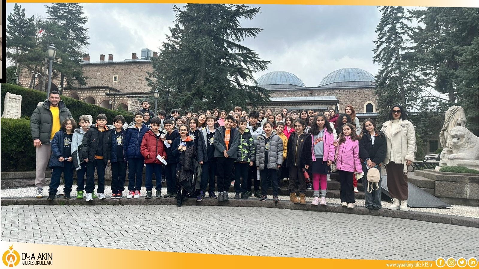 Oya Akın Yıldız Ortaokulu 5. Sınıf Öğrencilerimiz ile Anadolu Medeniyetler Müzesini Ziyaret Ettik