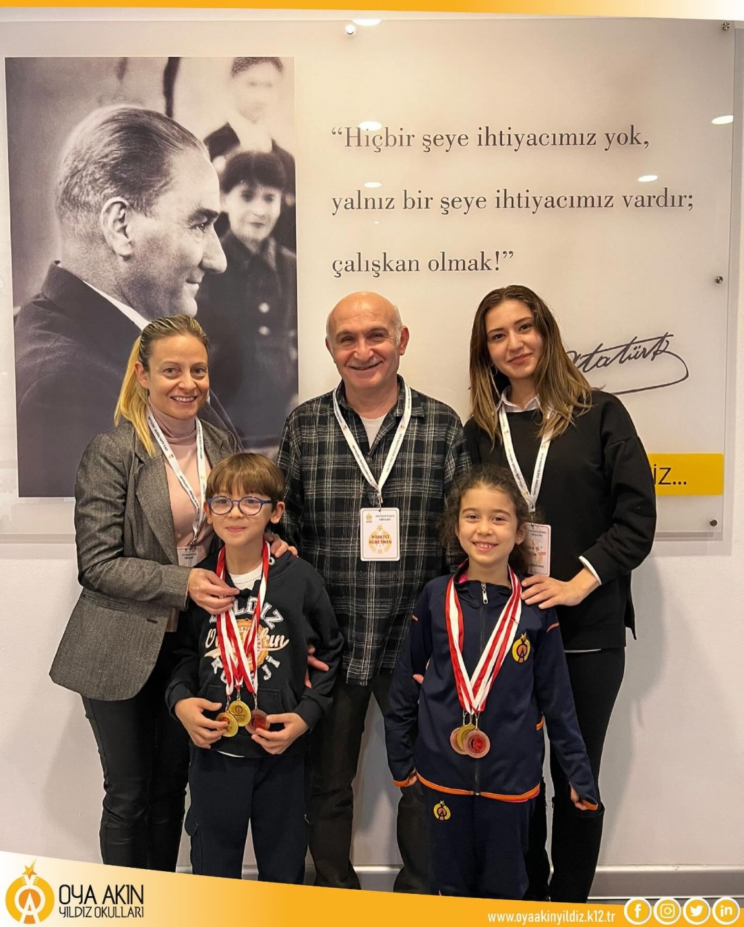 Oya Akın Yıldız Portakal &Ccedil;i&ccedil;eği İlkokulu 2. sınıf &ouml;ğrencilerimiz sevgili Ekin Aksu ve Kuzey Kandemir T&uuml;rkiye Dans Sporları Federasyonu tarafından d&uuml;zenlenen sportif salsa dansları yarışmasında 1. olmuşlardır.