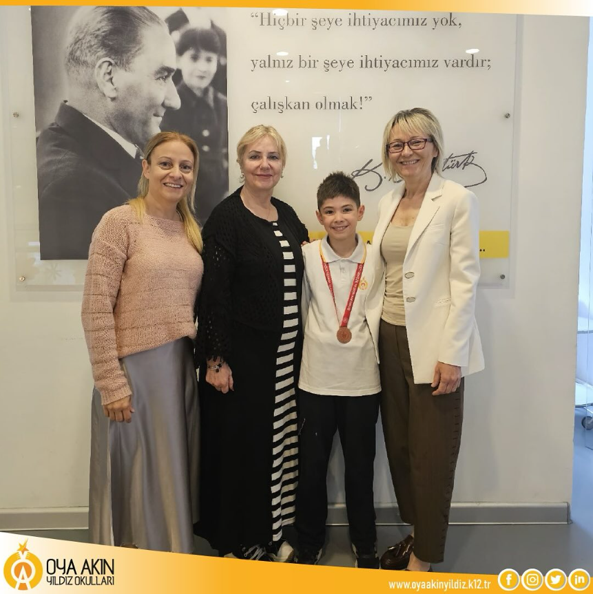 Oya Akın Yıldız Portakal &Ccedil;i&ccedil;eği İlkokulu 3. sınıf &ouml;ğrencimiz sevgili Mete &Ccedil;etin 19 Mayıs y&uuml;zme m&uuml;sabakalarında kendi serisinde 50 metre sırt&uuml;st&uuml; yarışında 1. olmuş ayrıca 100 metre sırt&uuml;st&uuml; 100 metre serbest ve 50 metre serbest 